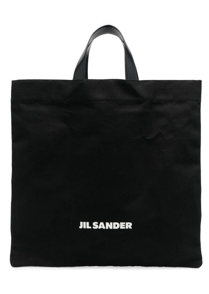 Jil Sander logo-print tote bag