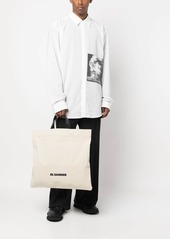 Jil Sander logo-print tote bag