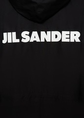 Jil Sander Logo Printed Cotton Canvas Parka