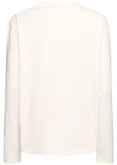 Jil Sander Logo Printed Cotton Jersey T-shirt