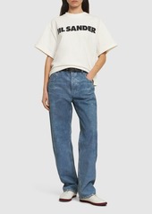 Jil Sander Logo Printed Heavy Cotton Jersey T-shirt