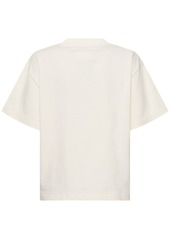 Jil Sander Logo Printed Heavy Cotton Jersey T-shirt