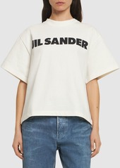 Jil Sander Logo Printed Heavy Cotton Jersey T-shirt