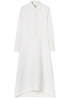 Jil Sander long-sleeve cotton long dress