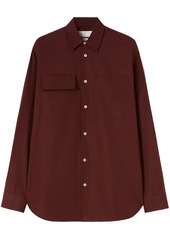 Jil Sander long-sleeve pocket cotton shirt