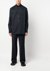 Jil Sander long-sleeve wool shirt