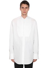 Jil Sander Malfile Plastron Cotton & Linen Shirt