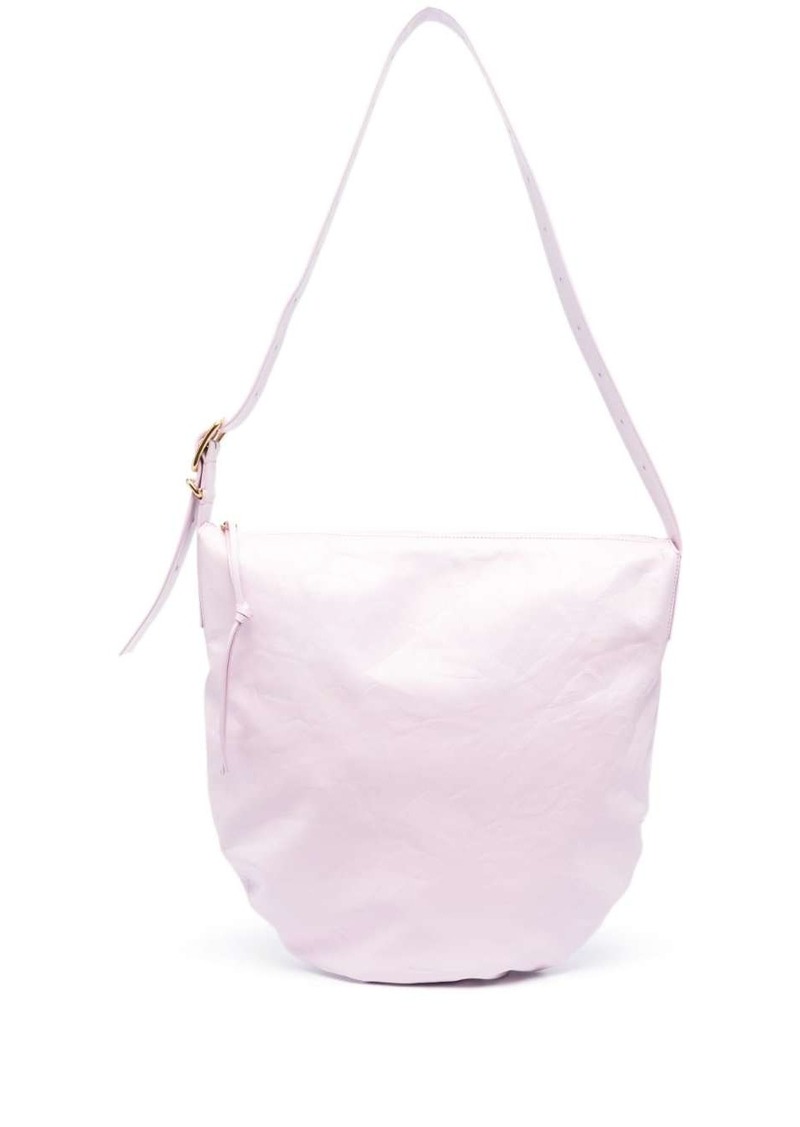 Jil Sander medium crinkled leather shoulder bag