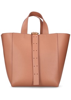 Jil Sander Medium Square Leather Tote Bag