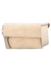 Jil Sander Medium Utility Shearling Crossbody Bag