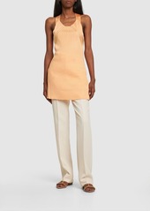 Jil Sander Micro Ribbed Viscose Jersey Top