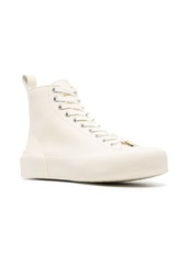 Jil Sander monochrome high-top sneakers