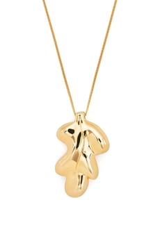 Jil Sander oak leaf-pendant necklace