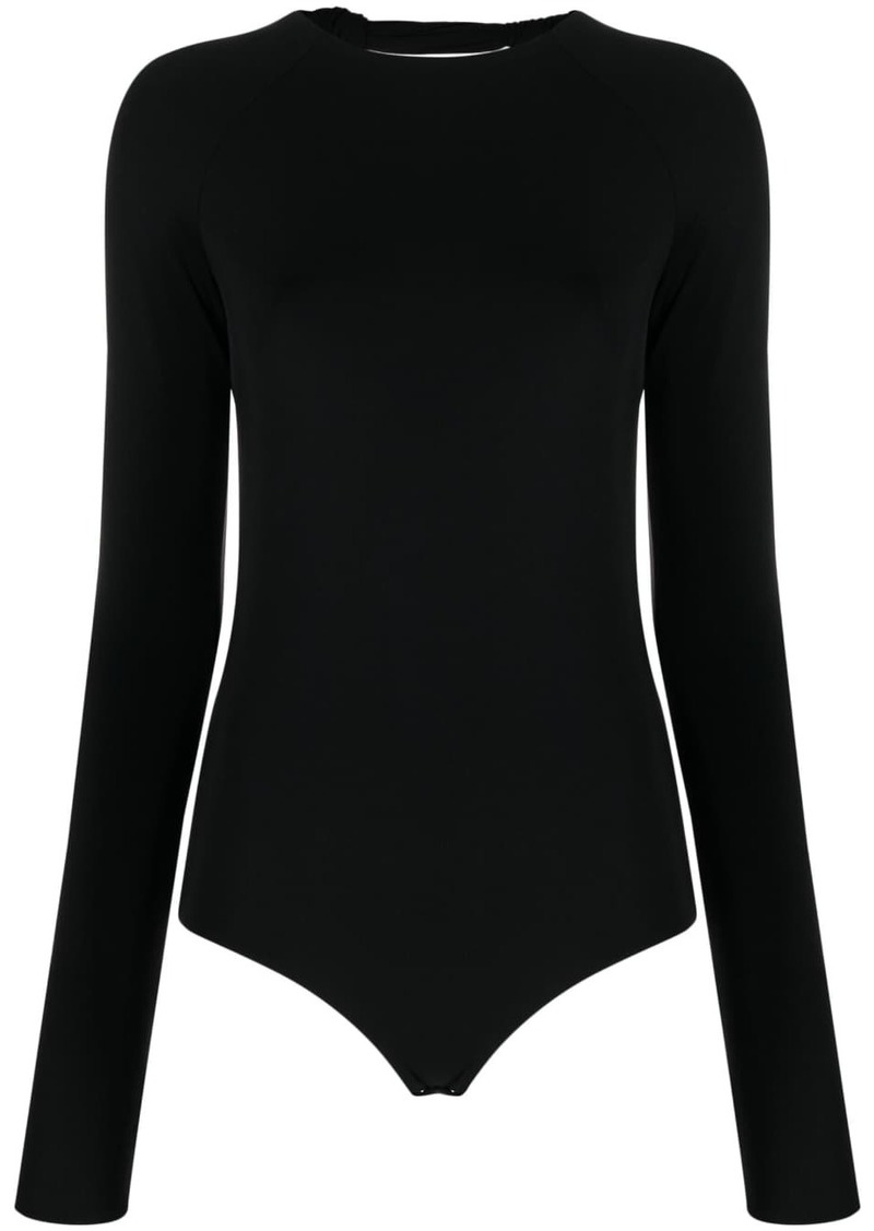 Jil Sander open-back long-sleeved bodysuit