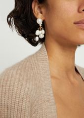 Jil Sander Orchid 1 Pearl Pendant Earrings