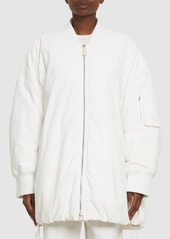 Jil Sander Oversize Cotton Down Bomber Jacket