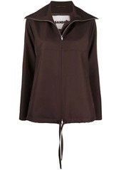 Jil Sander oversized-collar zipped jacket