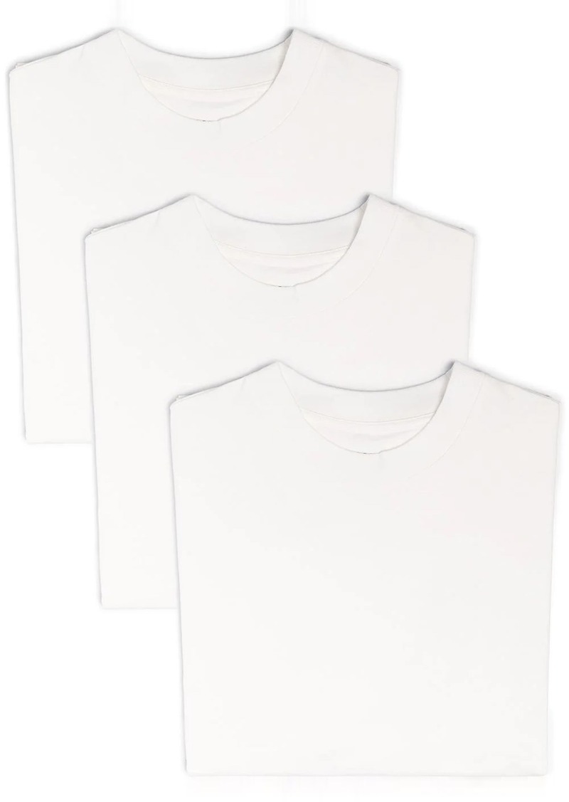 Jil Sander pack of 3 logo patch T-shirt