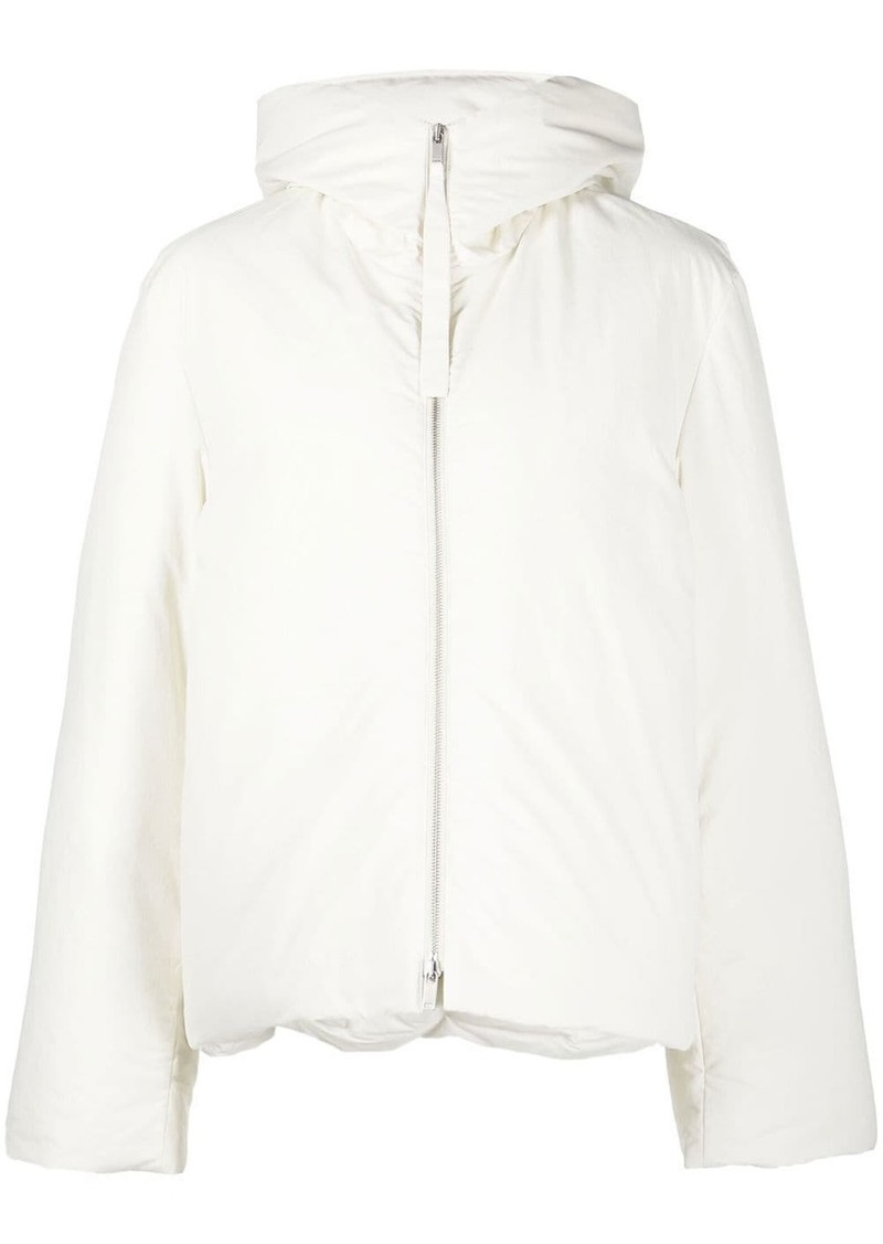 Jil Sander padded hooded jacket