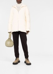 Jil Sander padded zip-up cotton hooded coat