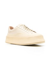 Jil Sander panelled low-top leather sneakers