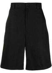 Jil Sander patch detail cotton shorts