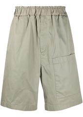 Jil Sander patch-pocket wide-leg track shorts
