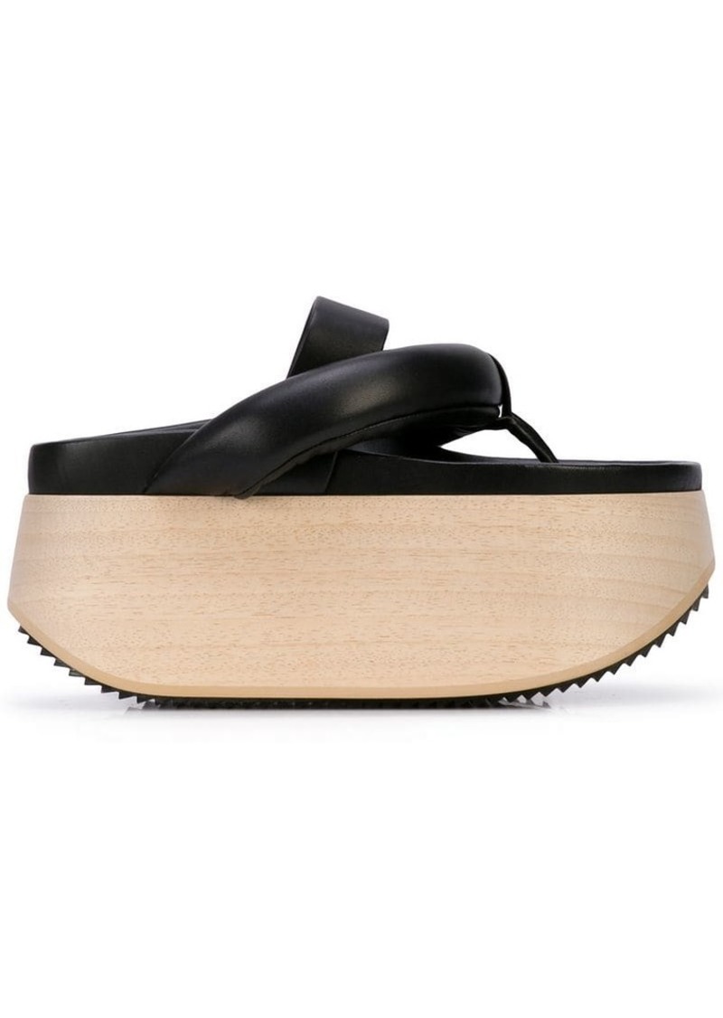 platform clog sandals