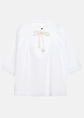 Jil Sander Pleated cotton top