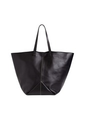 Jil Sander Pliage Smooth Leather Shoulder Bag