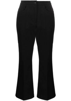 Jil Sander pressed-crease flared cropped trousers