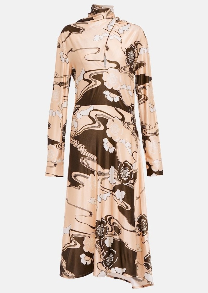 Jil Sander Printed midi dress