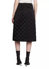 Jil Sander Quilted A-Line Midi-Skirt