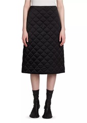 Jil Sander Quilted A-Line Midi-Skirt