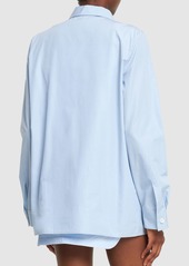Jil Sander Relaxed Striped Cotton Poplin Shirt