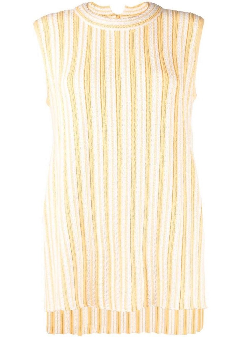 Jil Sander rib-knit sleeveless top