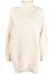 Jil Sander roll-neck ribbed-knit jumper