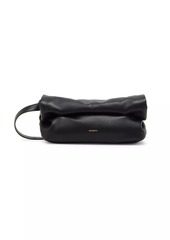 Jil Sander Rollup Leather Crossbody Bag