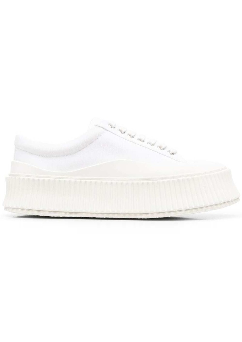 Jil Sander round-toe lace-up sneakers