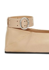 Jil Sander Scarpa leather ballerina shoes