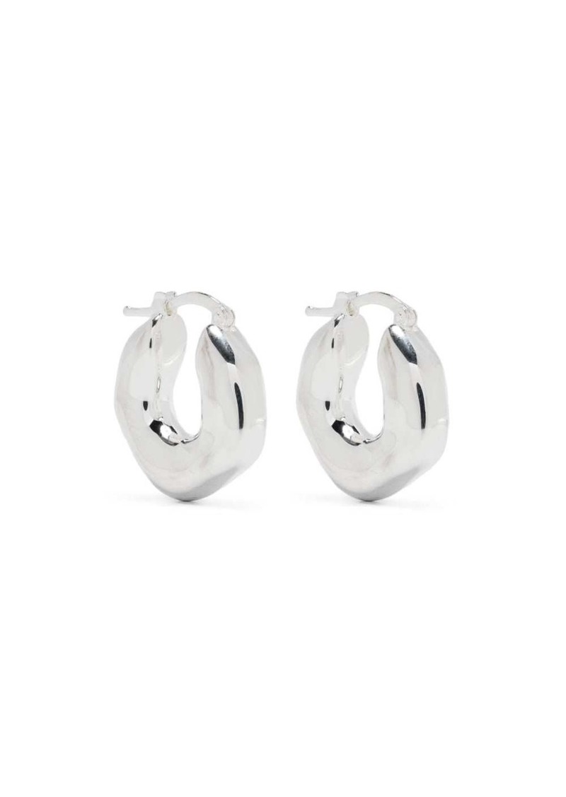 Jil Sander sculpted chunky hoop earrings