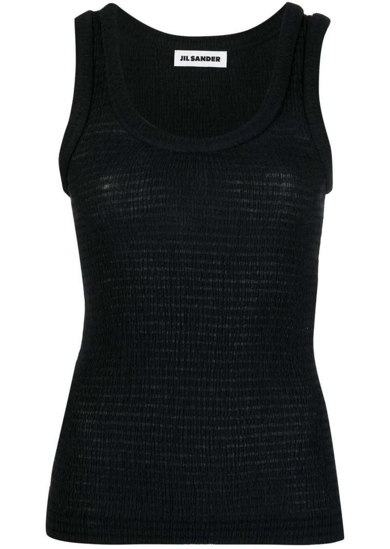 Jil Sander shirred tank top