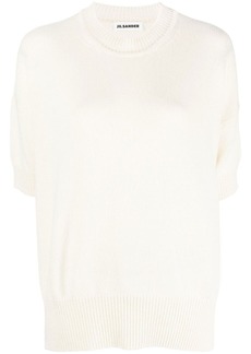 Jil Sander short-sleeve cashmere top