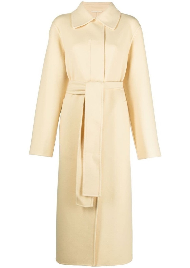 Jil Sander single-breasted belted coat