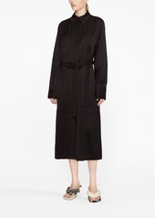 Jil Sander single-breasted belted-waist coat