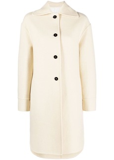 Jil Sander single-breasted virgin wool coat