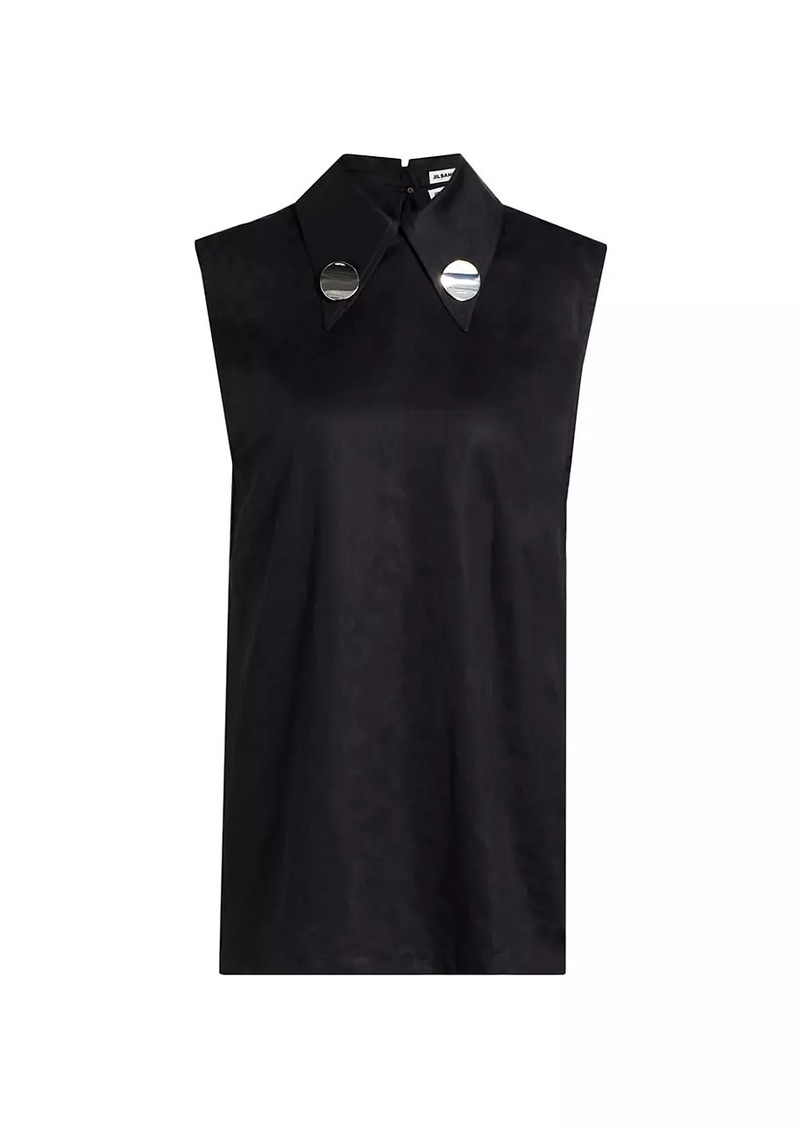 Jil Sander Sleeveless Collared Top