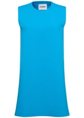 Jil Sander Sleeveless Knit Cutout Mini Dress