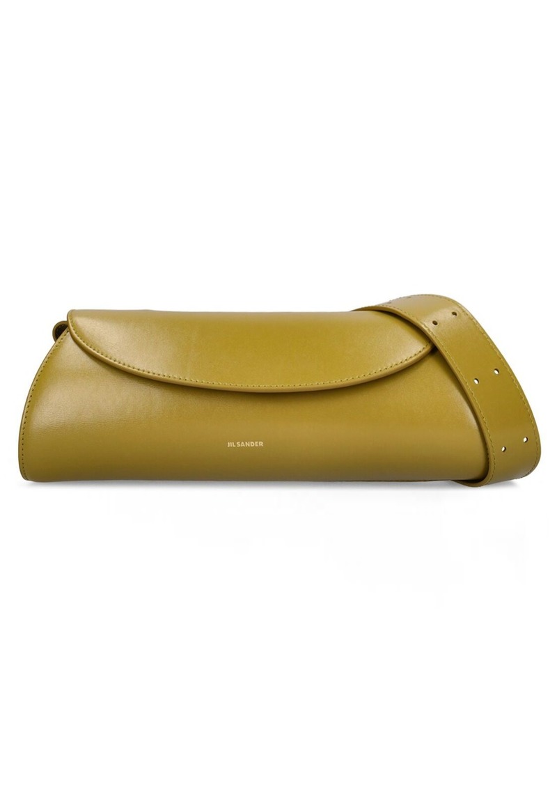 Jil Sander Small Cannolo Leather Shoulder Bag
