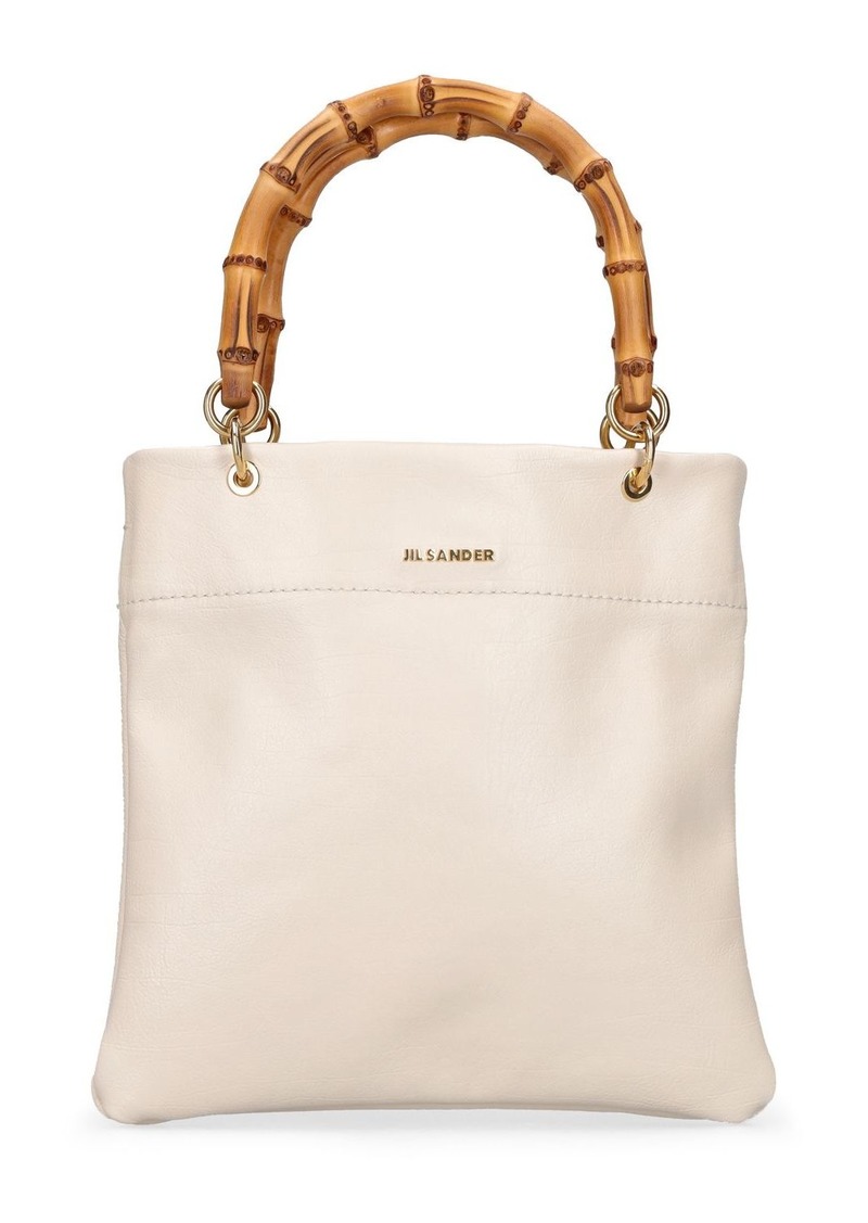 Jil Sander Small Smooth Leather Tote Bag